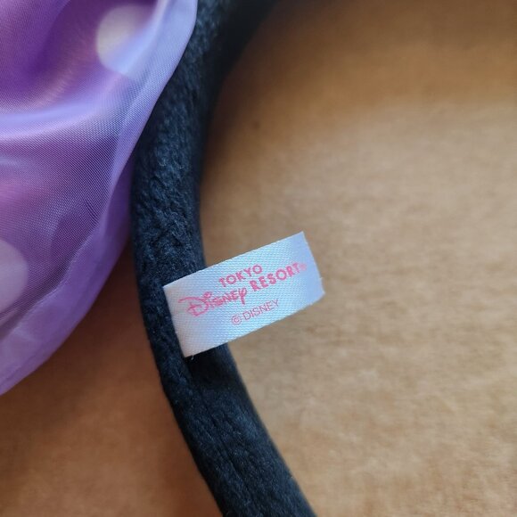 Tokyo Disney Resort Purple Bow Minnie Mouse Headband Japan Disneyland Kawaii - Picture 4 of 4